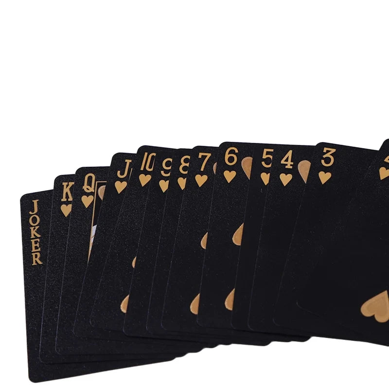 Color Black Gold Playing Card Game Card Group Waterproof Poker Suit Magic Dmagic Package Board Game Gift Collection ALPENZO