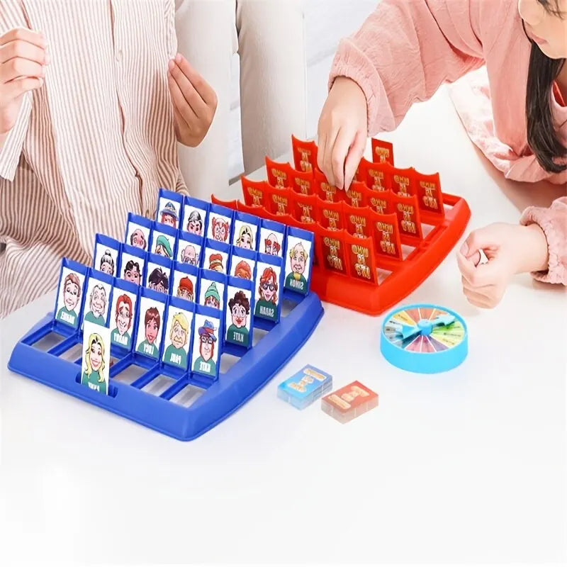 Guess Who I Am Puzzle Game Two Person Interactive Portable Tray Puzzle Board Game Suitable for Children ALPENZO