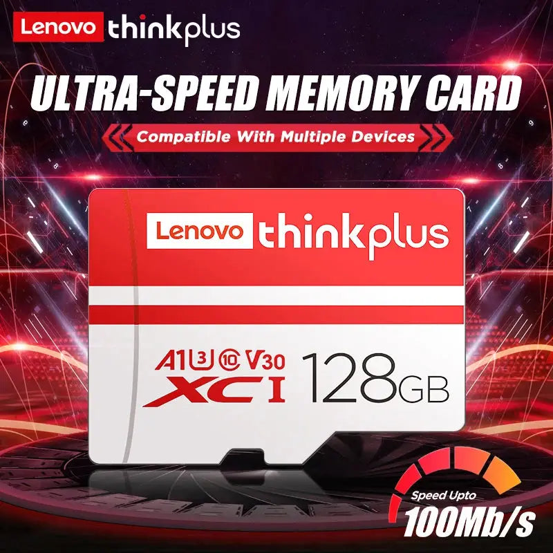thinkplus Mini SD Card Class 10 TF Flash Card 32GB-256G Memory Card For Mobile Phone PC Speaker HD Camera Game Switch for Lenovo - ALPENZO