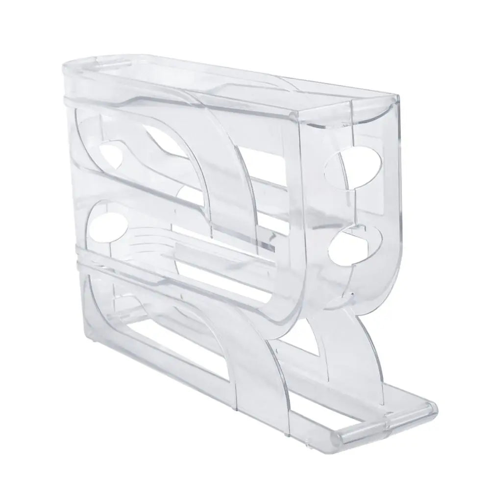 Large Capacity Automatic Egg Roller Household Four Tier Refrigerator Egg Storage Box Space Saving Kitchen Dedicated - ALPENZO