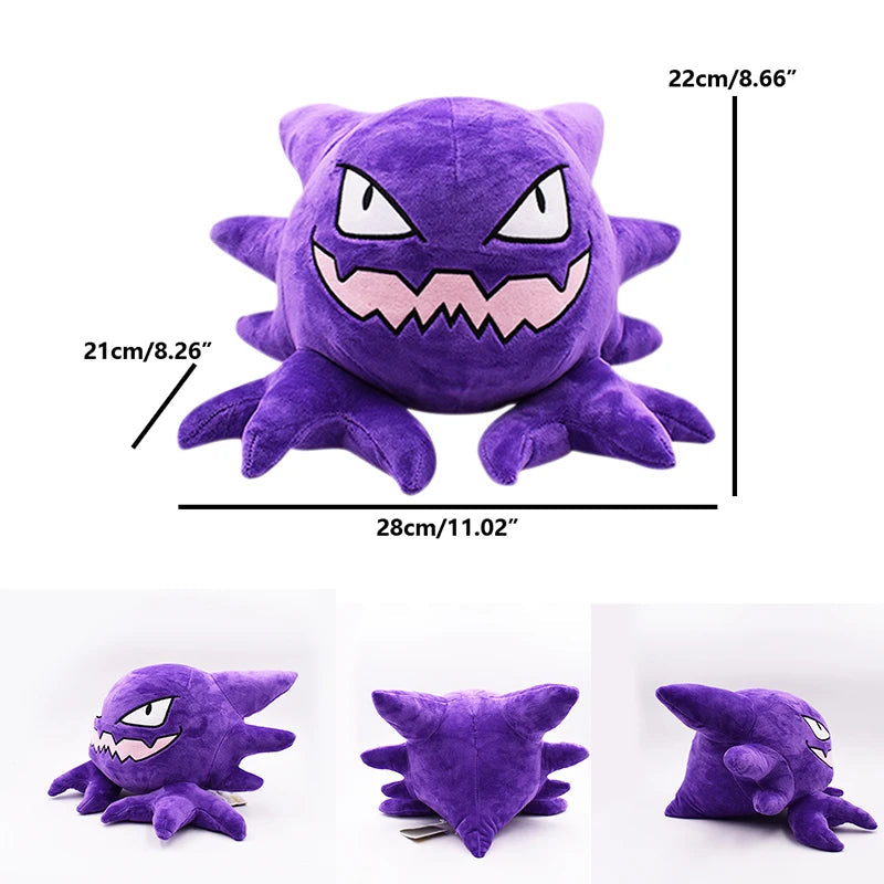 Gastly Plush Pokemon Haunter Stuffed Toy Stuffed Anime Decor Soft Doll Cartoon Sofa Pillow Christmas Gift for Kid ALPENZO