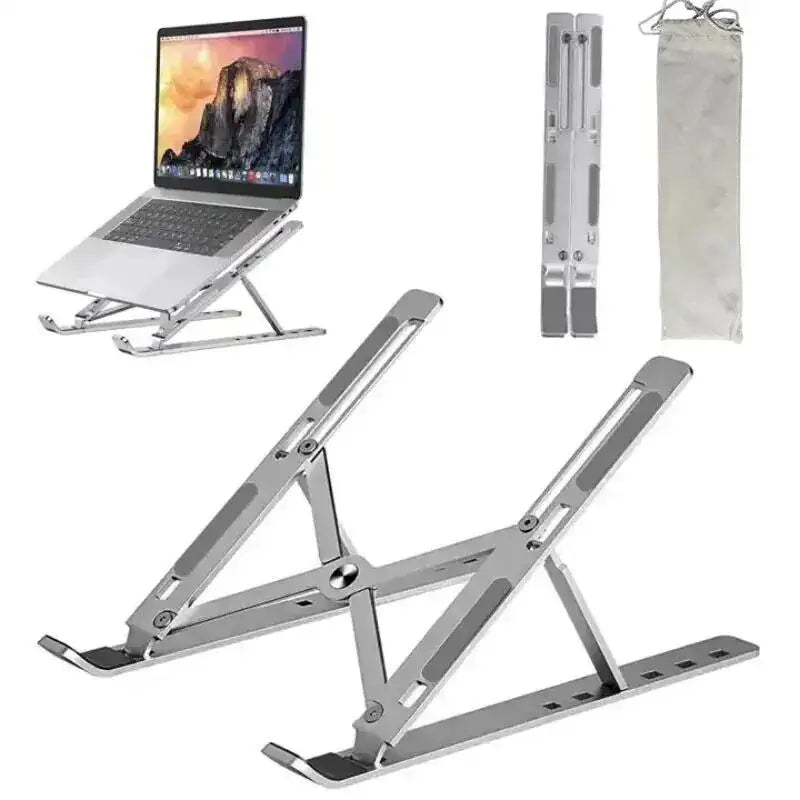 Portable Laptop Stand Aluminum Notebook Support Computer Bracket Macbook Air Pro Holder Accessories Foldable Lap Top Base For Pc - ALPENZO