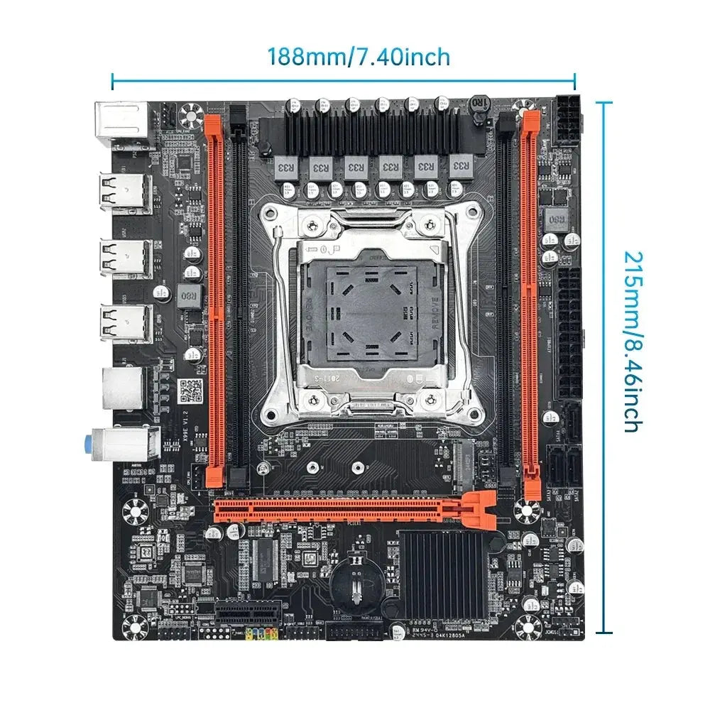 SOYO X99 Motherboard Set Kit With Intel LGA2011-3 Xeon E5 2680 V4 and DDR4 16GB (2*8GB) 2133MHz Dual Channel RAM M.2 NVME - ALPENZO