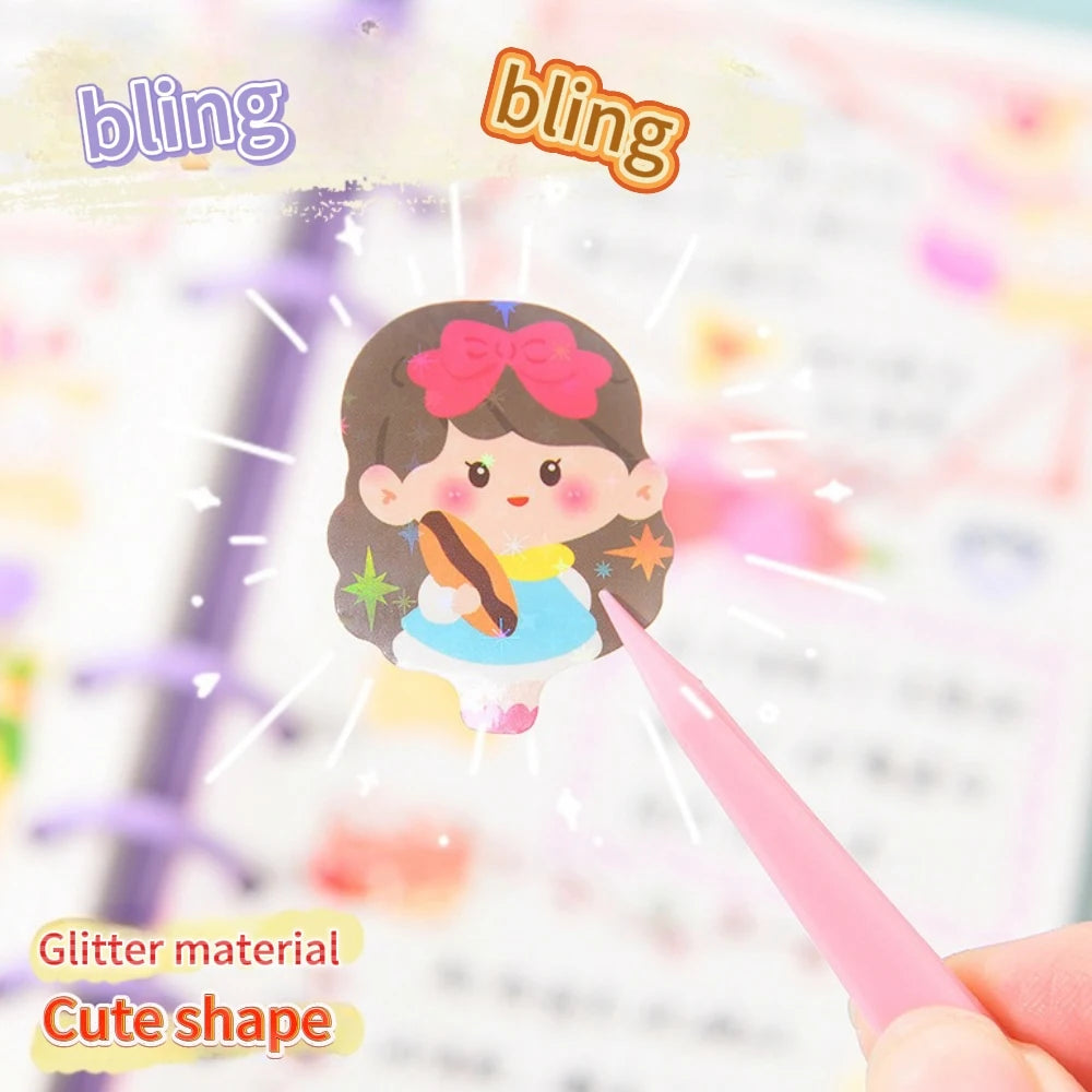 Kawaii Stickers for Kids Cute Stationary Aesthetic Diary Decoration Art Supplies Stickers for Scrapbooking Lot Korean Paper Desk ALPENZO