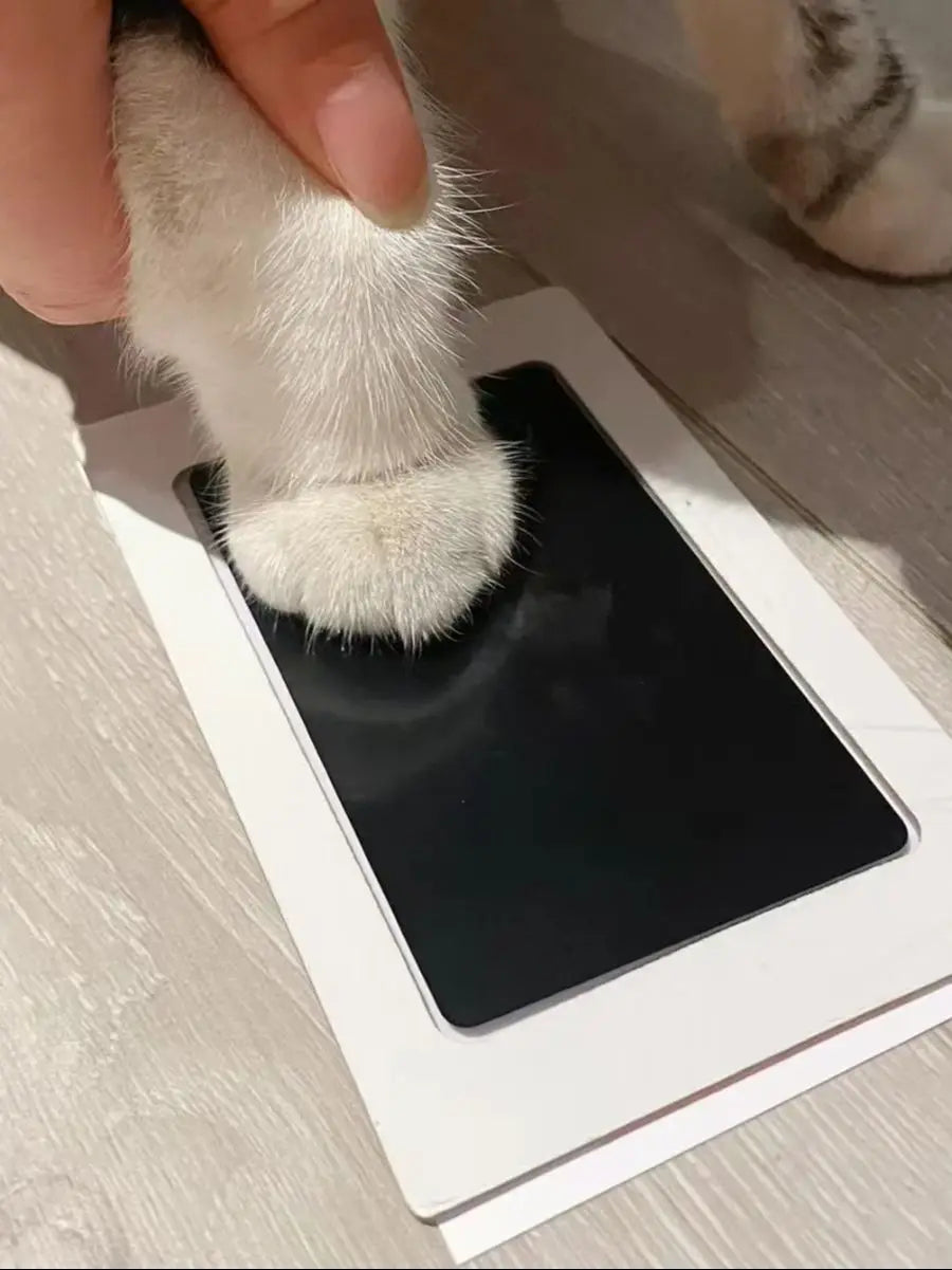 Paw Print Clean Touch Ink Pad, Dog Or Cat Pet Owner Keepsake, DIY Inkless Nose and Pawprint Impression Making Kit - ALPENZO