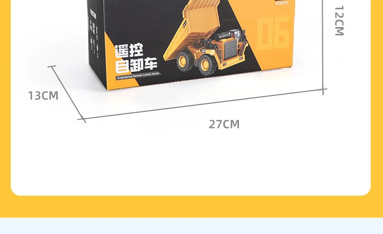 RC Excavator Dumper Car 2.4G Remote Control Engineering Vehicle Crawler Truck Bulldozer Toys for Boys Kids Christmas Gifts ALPENZO