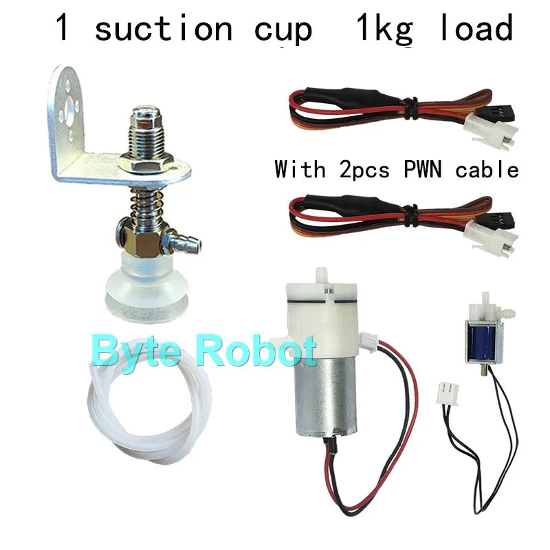 0.3/1/3/6/10/20kg Mechanical Arm Vacuum Pump Suction Cup with PWN Control Switch Sucker for Robot Arm UNO R3 Programmable Robot ALPENZO
