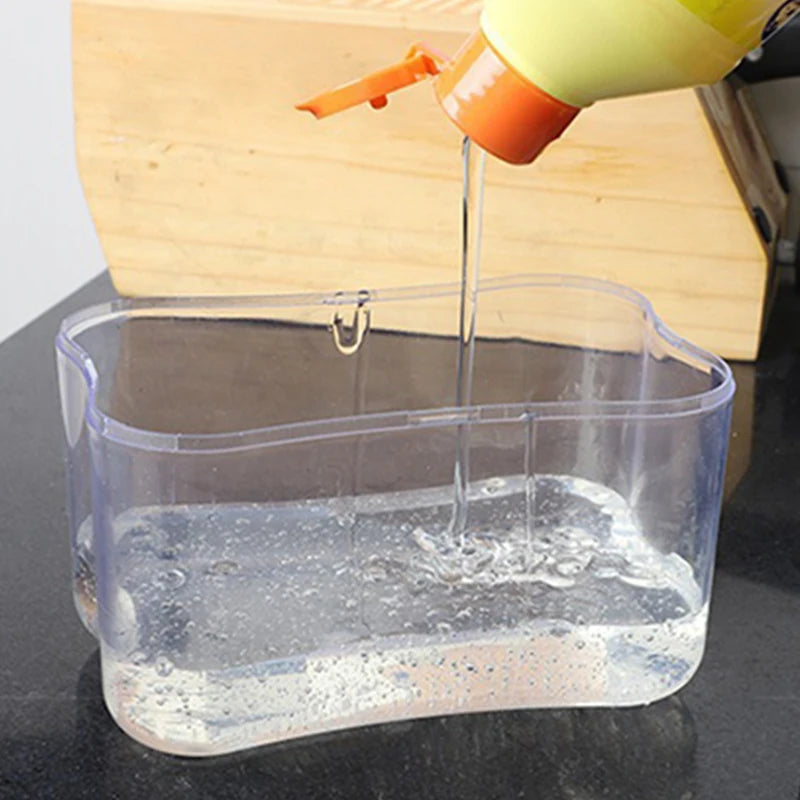 Kitchen Detergent Press Portable Soap Dispenser Pak Clean Cloth Dishwashing Pot Soap Dispenser Cleaning Tool - ALPENZO