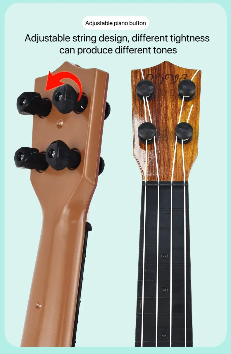 35cm Children Guitar Toy Can Be Used To Play Elementary Instruments With Paddles Simulating Yukrili Music Toys ALPENZO