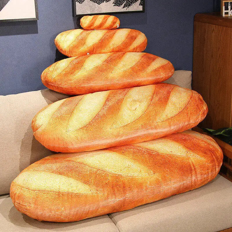 French Bread Pillow Plush Stuffed Printing Images Food Plushie Peluche Party Prop Decor Sleeping Companion Kits Gift Room Decor ALPENZO