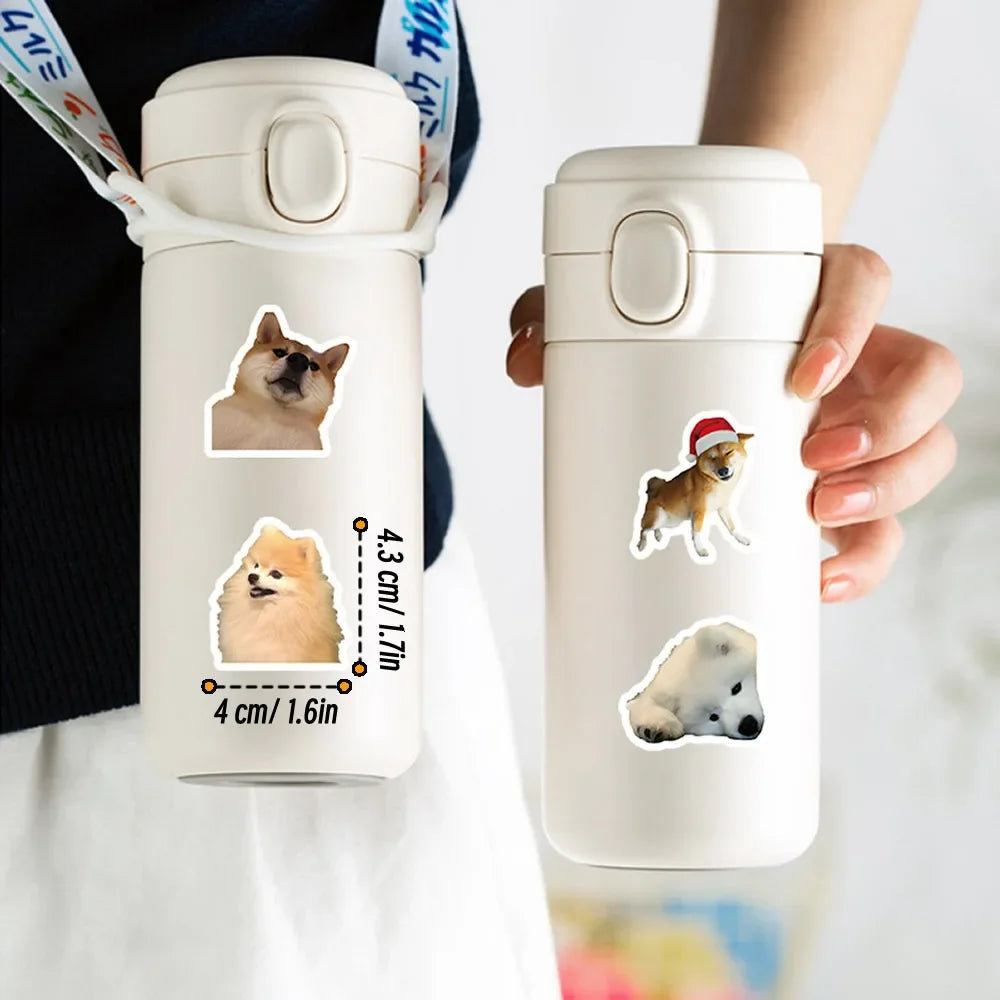 10/50/100pcs Funny Dog Stickers Cartoon Cute Decals Toy Stationery Guitar Phone Bicycle Laptop Luggage Car Graffiti Kids Sticker ALPENZO