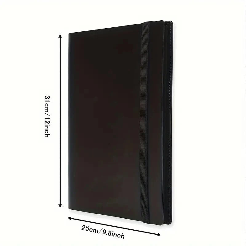 Premium 9-Pocket Polypropylene Trading Card Binder, Holds 360 Cards, Side-Loading Pockets, Elastic Durable Collectors Album