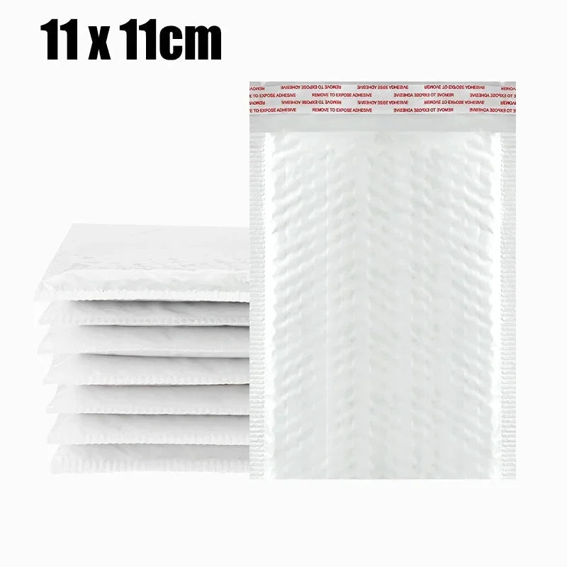 Multifunctional Self-Seal Business Mailing Packages White Foam Bubble Envelopes Adhesive Waterproof Shipping Bags for Packing ALPENZO