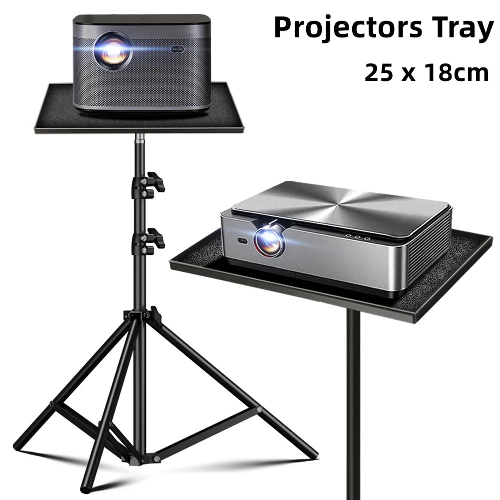 Projectors Tray Tripod Stand Sound Card Projectors Tray Platform Holder Black Plastic 1/4in Screw Adapter