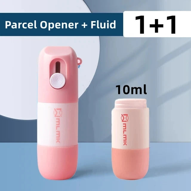 Retractable Box Opener Thermal Paper Correction Fluid With Unboxing Knife Privacy ID Information Blackout Theft Protection Stamp ALPENZO