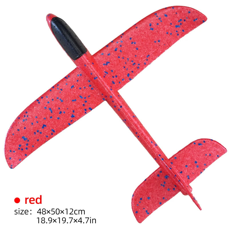 50CM Big Foam Plane Glider Hand Throw Airplane Light Inertial EPP Bubble Planes Outdoor Launch Kids Toys for Children Boys Gift ALPENZO