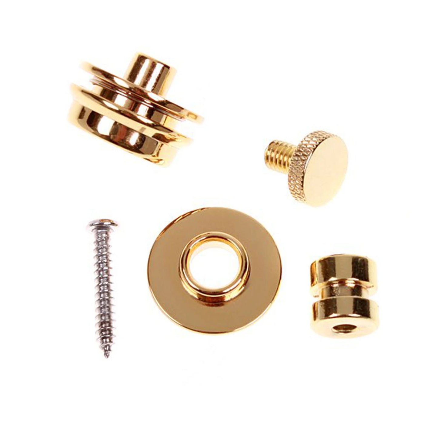 Miwayer Guitar Strap Lock 1 PCS Heavy Duty Metal Button Security Straplock for Electric Acoustic Guitar Bass Ukulele