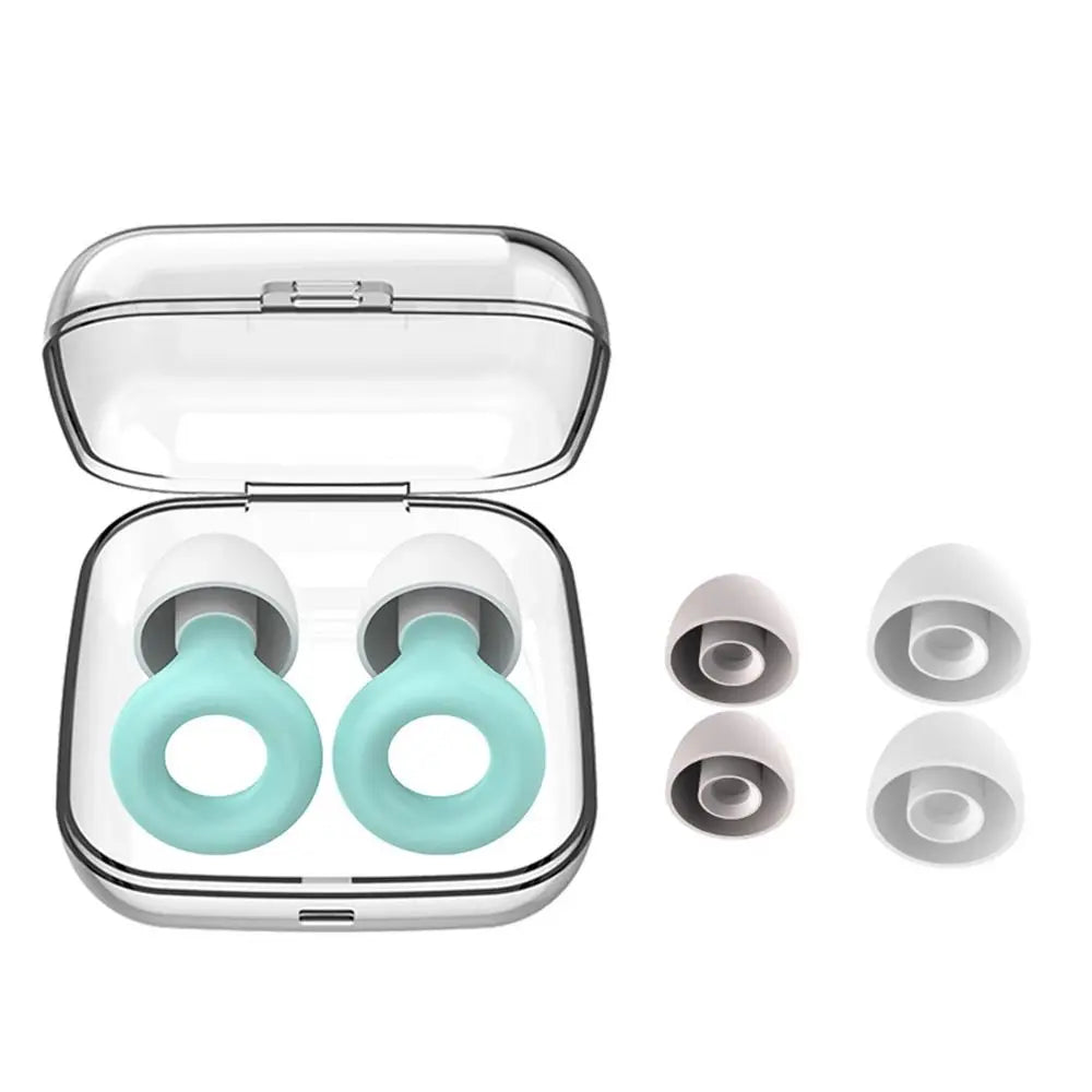 Silicone Earplugs for Swimming Sleep Noise Cancel Noise Reduction-Soundproof Reduce Disturbances -Quality loop Earplugs Supplies
