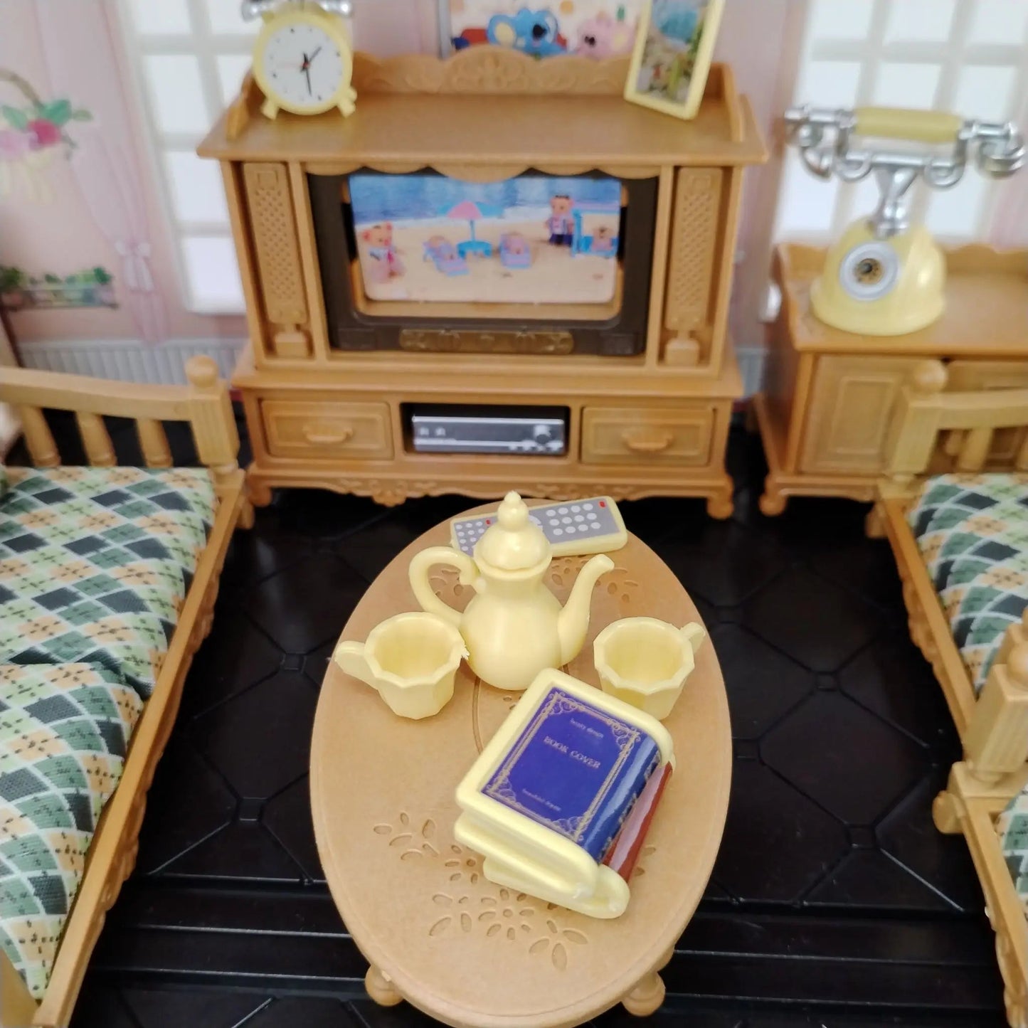 miniature items dollhouse furniture accessories living room bedroom supermarket shopping games family interaction doll kids toys ALPENZO