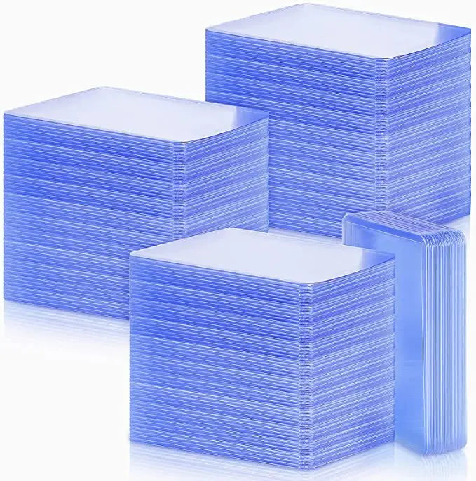 25pcs Hard Plastic Card Sleeves Game Holder PVC Cards TopLoaders Toy Top Loaders For Protectors Storage Gift Trading 3 x 4inches ALPENZO