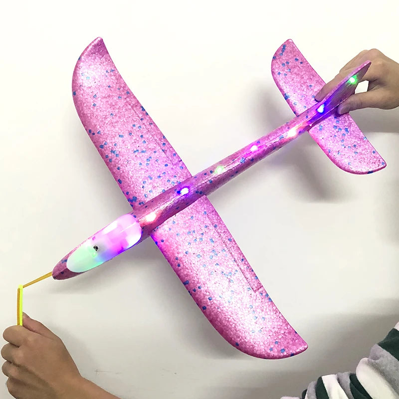 50CM Big Foam Plane Glider Hand Throw Airplane Light Inertial EPP Bubble Planes Outdoor Launch Kids Toys for Children Boys Gift ALPENZO