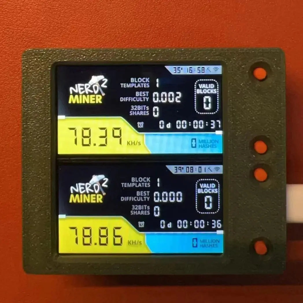 Nerdminer v2 Firmware 1.6.3 Original Board T-display S3 Hashrate 78K/S BTC Lottery Solo Miner Nerd Miner - ALPENZO