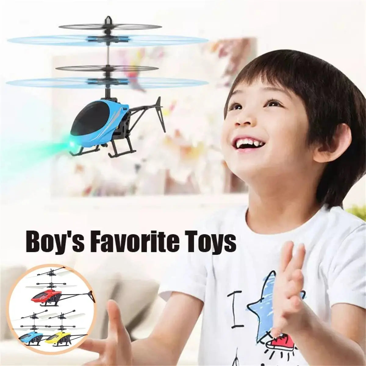 Induction Hovering Safe Fall-resistant Mini Helicopters Toys Rechargeable RC Helicopters Drone Toys Children's Gifts ALPENZO
