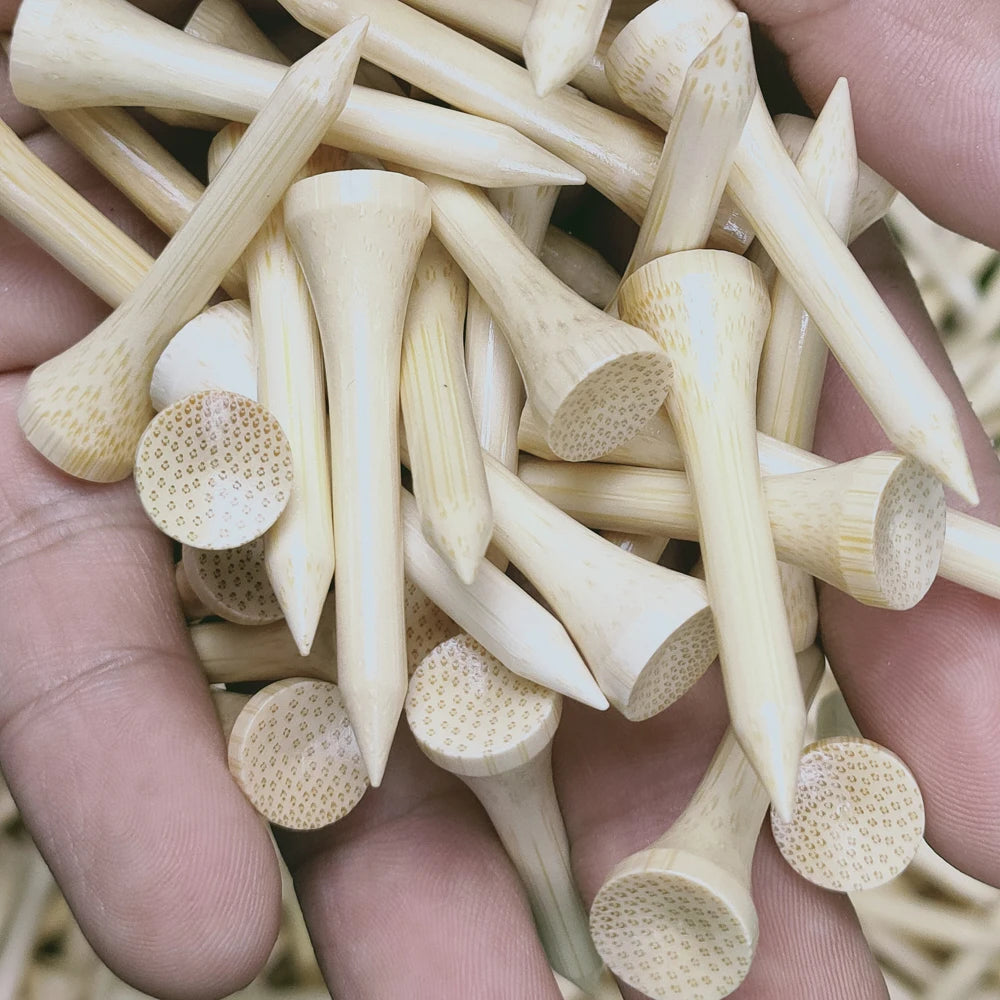 100Pcs/Bag Golf Tees Bamboo Golf Balls Holder 4 Sizes Available Drop Ship 42mm 54mm 70mm 83mm 