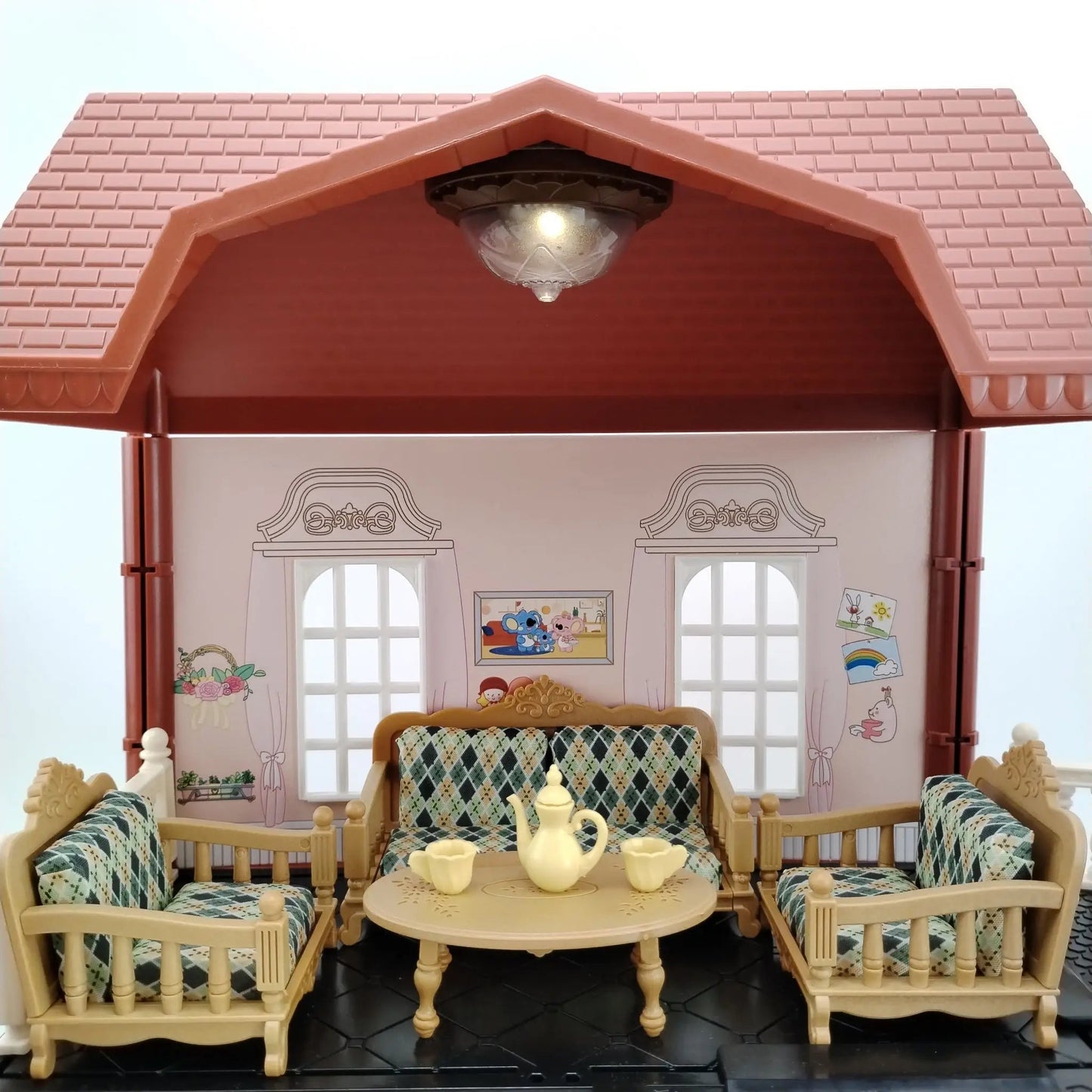 miniature items dollhouse furniture accessories living room bedroom supermarket shopping games family interaction doll kids toys ALPENZO