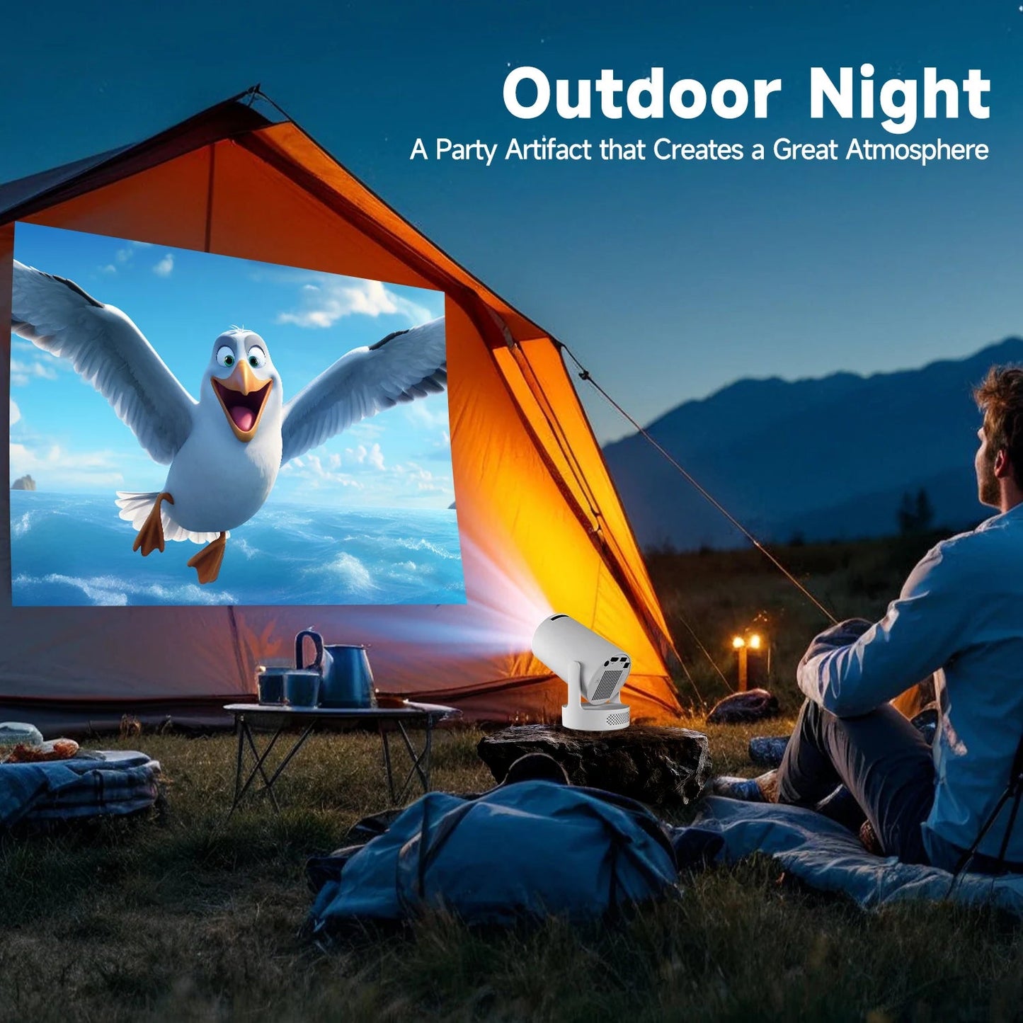 Magcubic Projector HY300 PRO + 4K Android 11 Dual Wifi6 Allwinner H713 BT5.4 1080P 1280*720P Home Cinema Outdoor Projetor ALPENZO