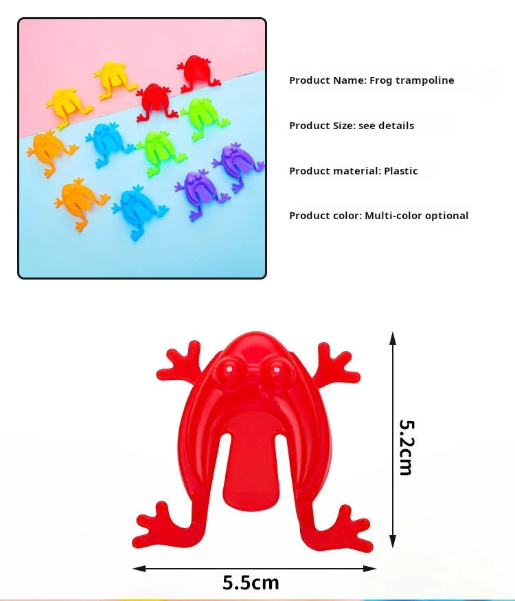 20pcs Solid Color Jumping Frog Plastic Bouncing Frog Jumping Frog Children Educational Toy,Gift for Kids Party Favors, Birthday ALPENZO