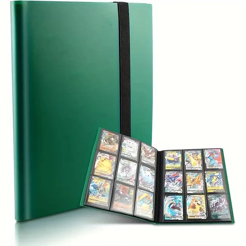 Premium 9-Pocket Polypropylene Trading Card Binder, Holds 360 Cards, Side-Loading Pockets, Elastic Durable Collectors Album