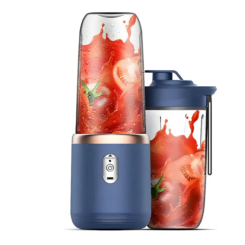 Portable Juicer Blender 400ml Electric Fruit Juicer USB Charging Lemon Orange Fruit Juicing Cup Smoothie Blender Machine 2cups - ALPENZO