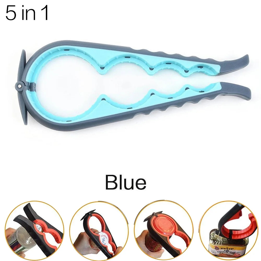 JJYY Multi-functional Home Kitchen Can Opener Non-slip Twist Bottle Opener Lid Opening Tool Kitchen Supplies - ALPENZO