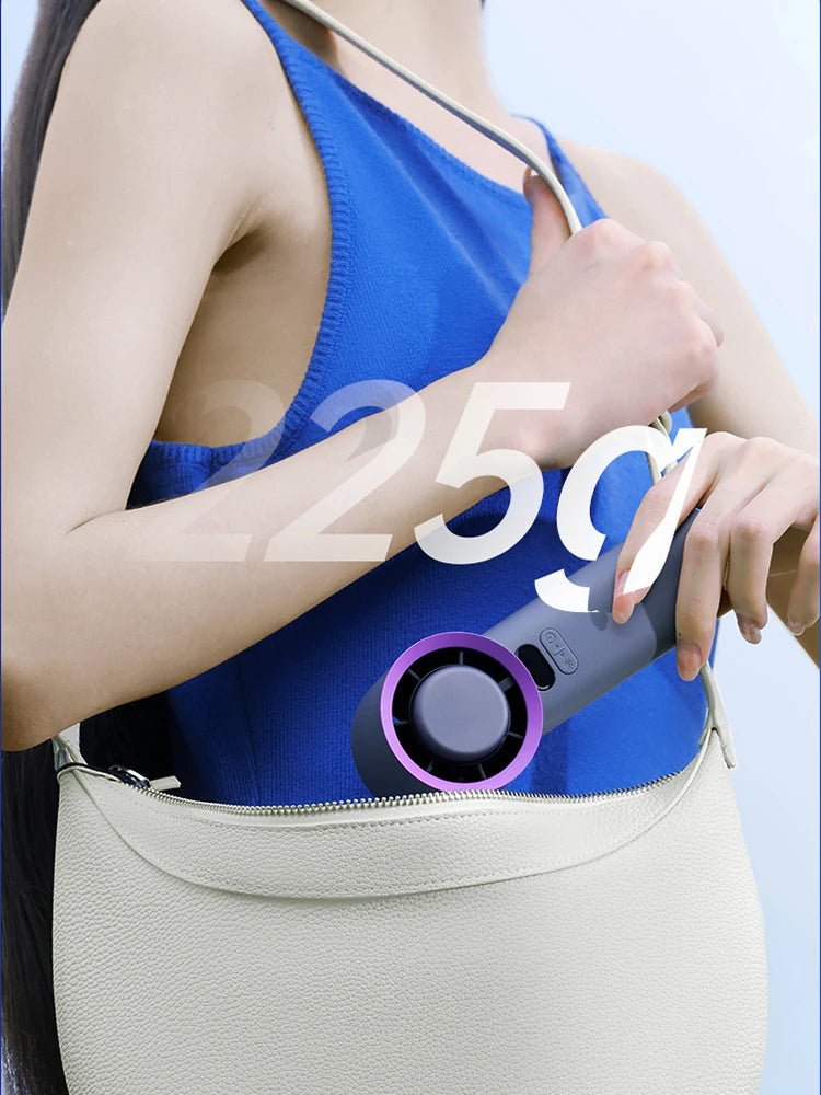 KINSCOTER Portable Handheld Turbo Fan 100 Wind Speeds Adjustable Mini Personal Fan Battery Operated Electric Eyelash Fan ALPENZO