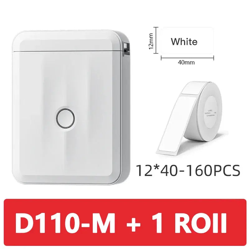 Niimbot D110 Mini Portable Thermal Printer Without Ink Self-Adhesive Label Maker Printer For Stickers Labeller Labeling Machine - ALPENZO
