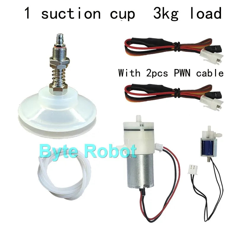 0.3/1/3/6/10/20kg Mechanical Arm Vacuum Pump Suction Cup with PWN Control Switch Sucker for Robot Arm UNO R3 Programmable Robot ALPENZO