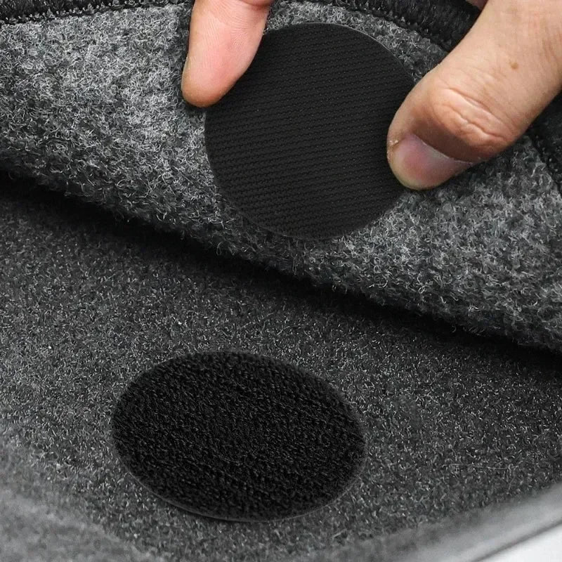100pcs Self Adhesive Fastener Tape Extra Strong Carpet Fixing Sticker Double Side Hook-and-loop Fastener Auto Adhesive tape Fixe - ALPENZO