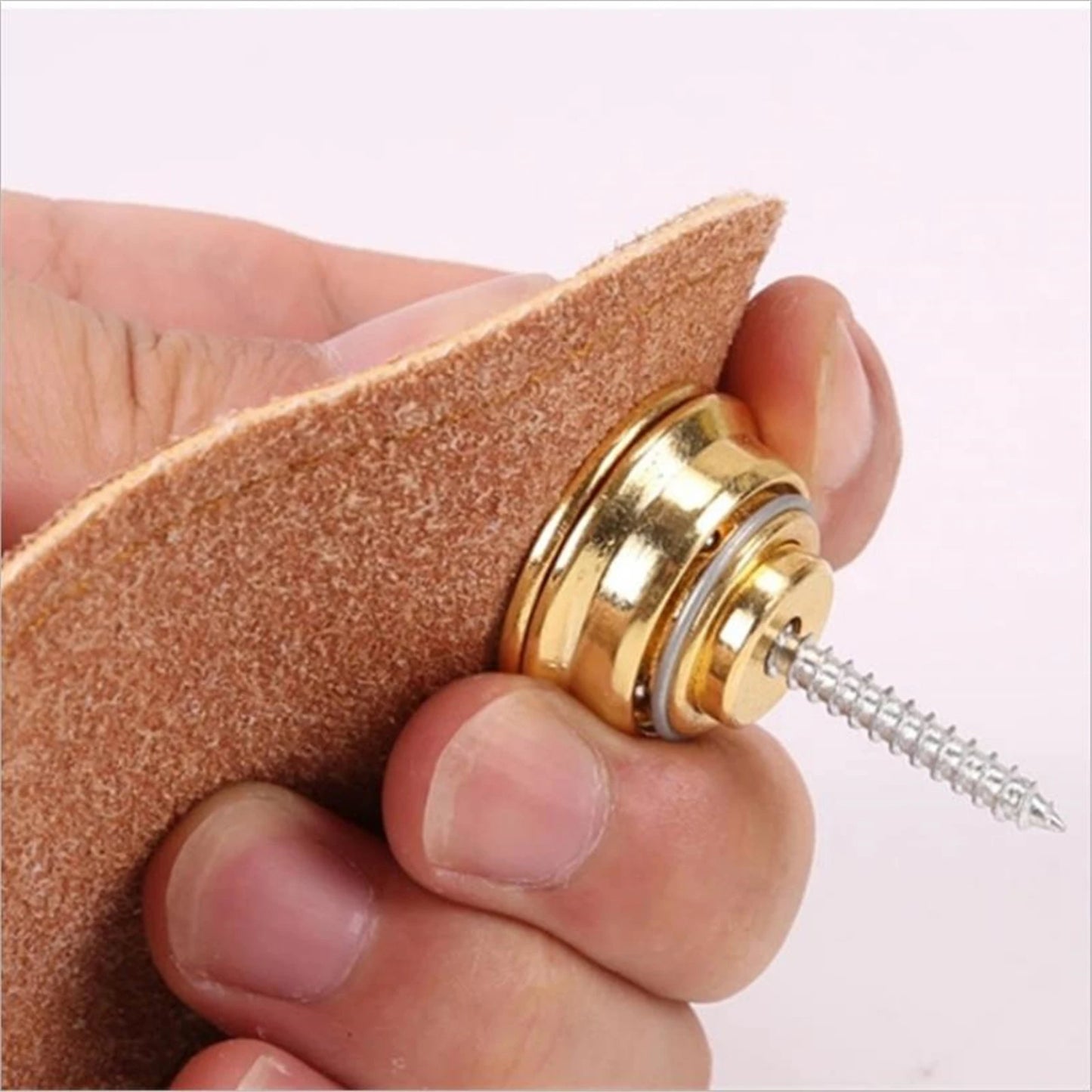 Miwayer Guitar Strap Lock 1 PCS Heavy Duty Metal Button Security Straplock for Electric Acoustic Guitar Bass Ukulele