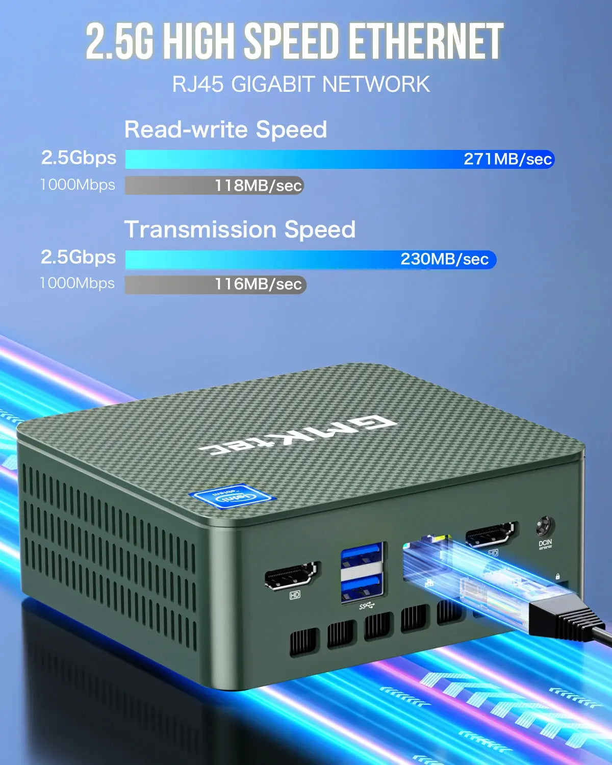 GMKtec G3 Mini PC Intel Alder Lake N100 Windows 11 Pro Mini PC 8/16GB DDR4 256/512GB PCIe M.2 SSD WiFi 6 BT5.2 Desktop Computer - ALPENZO