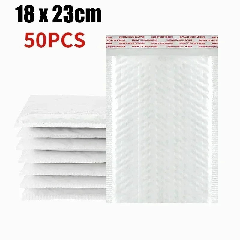 Multifunctional Self-Seal Business Mailing Packages White Foam Bubble Envelopes Adhesive Waterproof Shipping Bags for Packing ALPENZO
