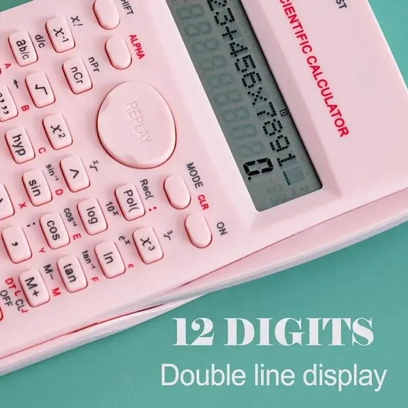 1pc Engineering Scientific Calculator 2 Line Function Calculator Fraction Calculator Statistic Calculator For School Calculator ALPENZO