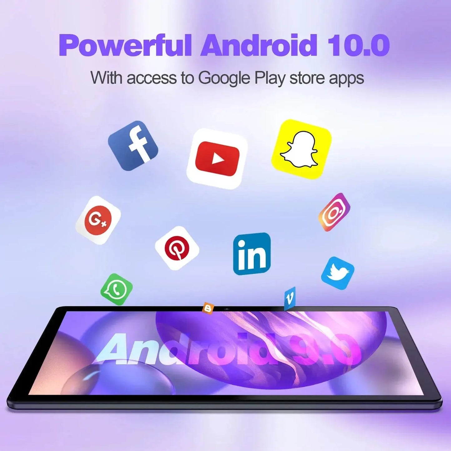PRITOM 10 Inch Tablet PC with SIM Slot Android 13 64 GB Quad Core Touch Screen WiFi GPS Support 3G Phone Call - ALPENZO