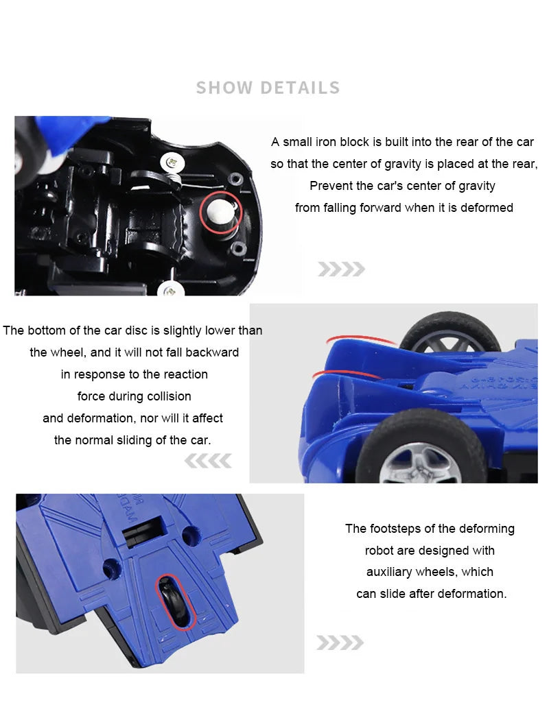 Transforming Robot With One Click Automatic Shape Conversion Boy Gift Toy Car Parent Child Interaction Model Car ALPENZO