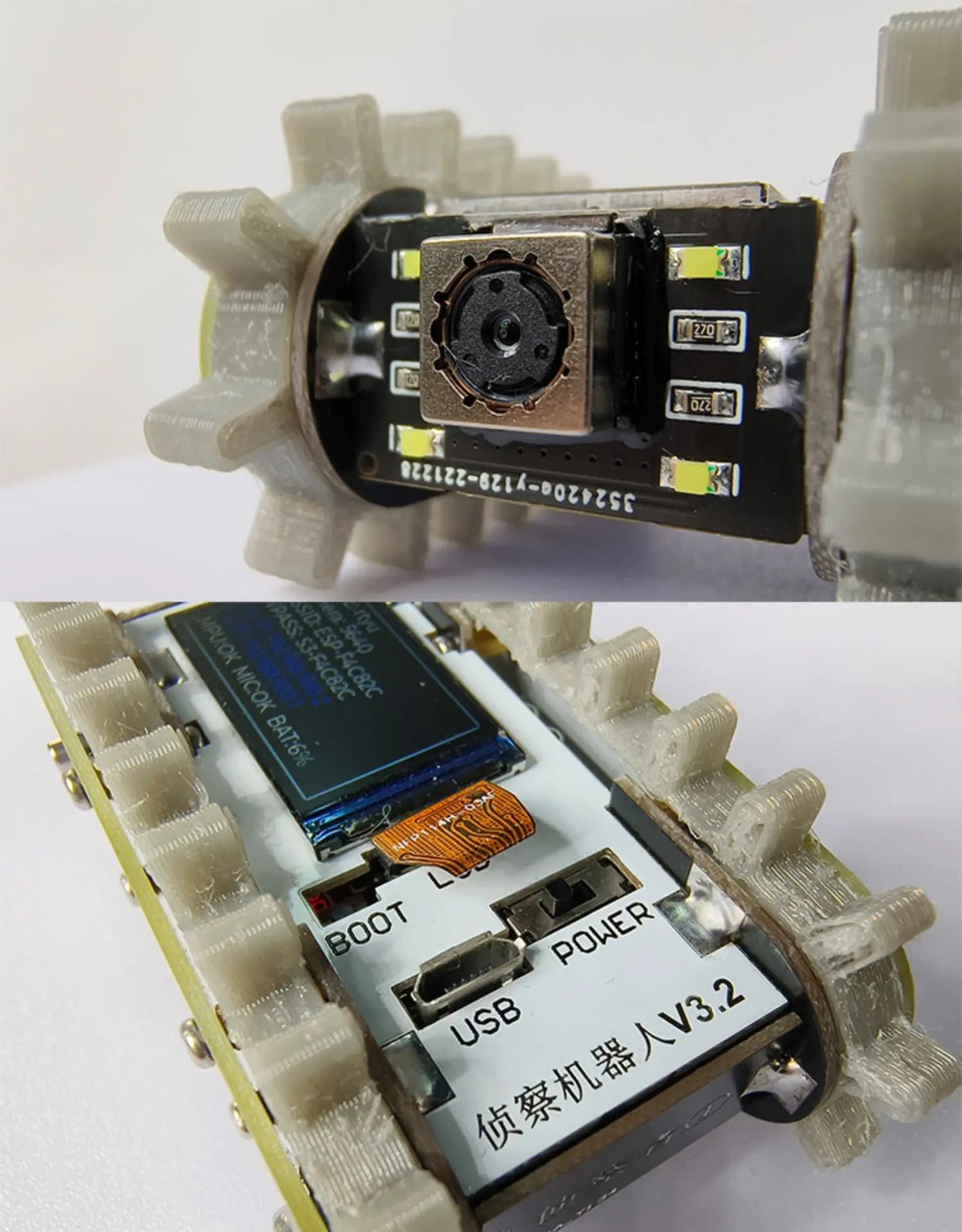Esp32 Remote Control Tank Model Metal Chassis Tractor Crawler Balance Car Mount Truck Robot Chassis for Wifi RC Scout Robot Car ALPENZO