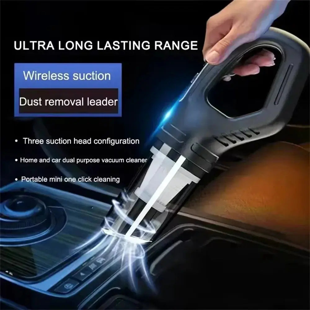 Wireless Vacuum Cleaner Powerful Suction Rechargeable Handheld Vacuum Cleaner Quick Charge for Car Home Pet Hair - ALPENZO
