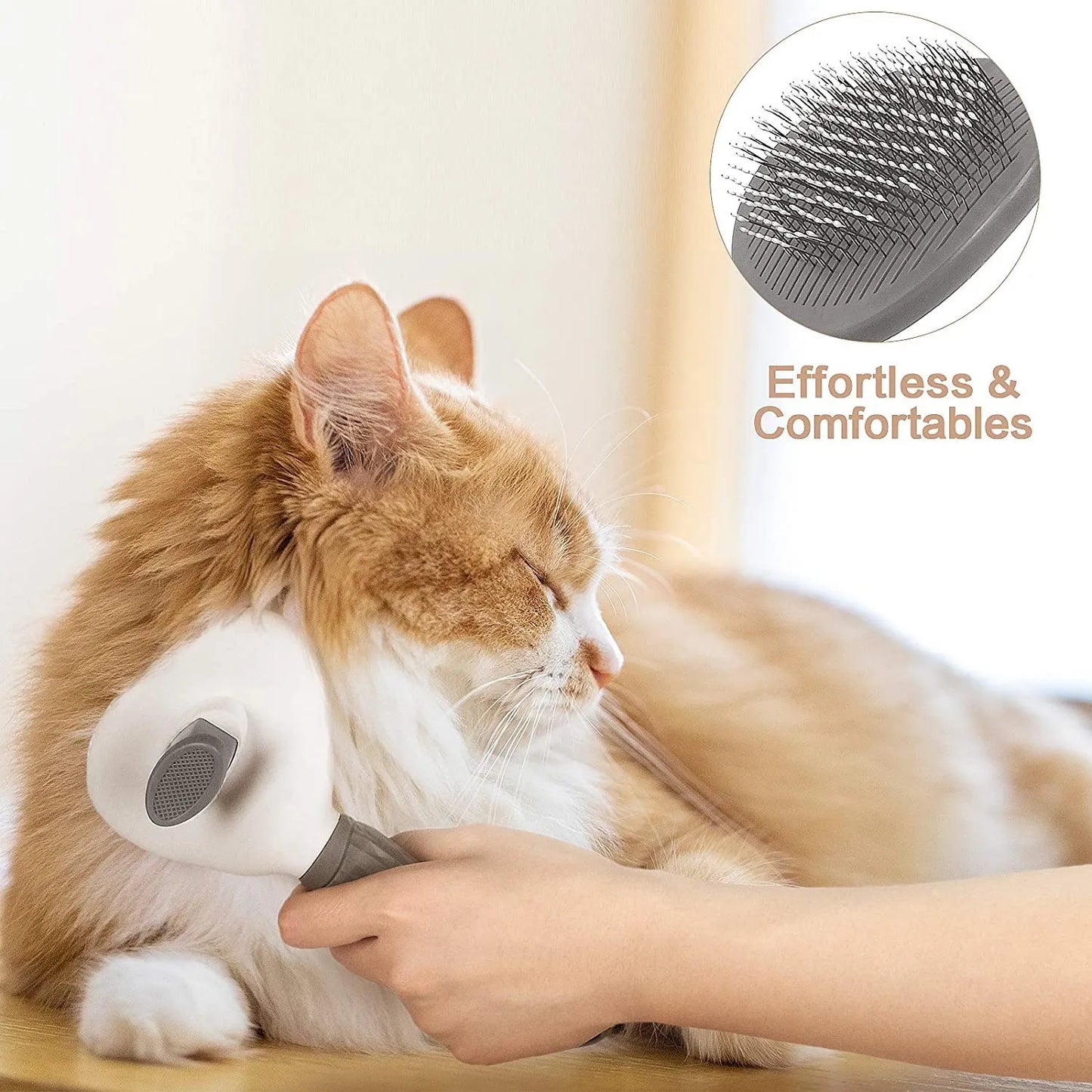 Pet Dog Brush Cat Comb Self Cleaning Pet Hair Remover Brush For Dogs Cats Grooming Tools Pets Dematting Comb Dogs Accessories - ALPENZO
