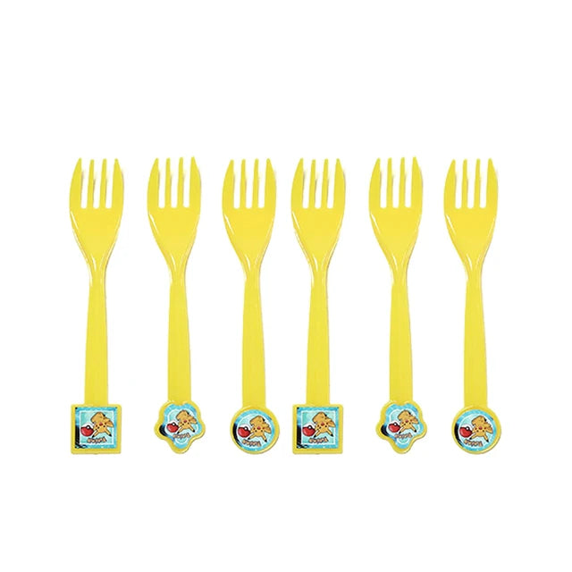 Cartoon Pikachu Theme Birthday Party Disposable Tableware Set Balloons Decorations Photo Props Background Pokemon Party Supplies ALPENZO
