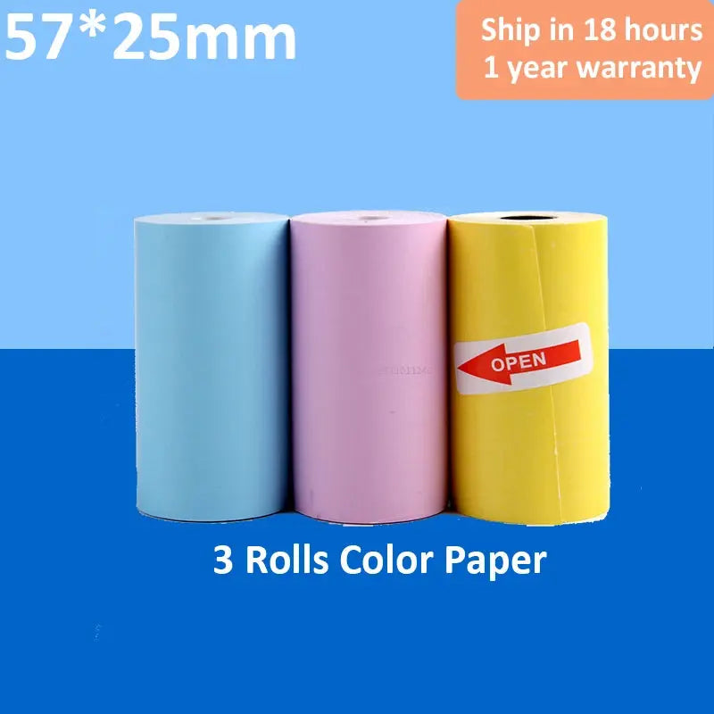 KGG Mini Portable Thermal Printer Paper Photo Pocket Thermal Printer Printing Wireless BT Connect Printers 200dpi Photo Lable - ALPENZO