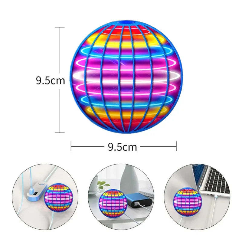 Magic Flying Ball Pro Mini Lighting With LED Lights Remote Control Hand Controlled Boomerang Spinner Toys for Adults Kids Gifts ALPENZO